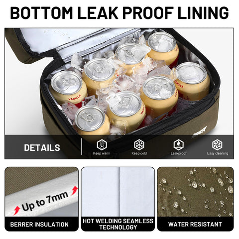 MIER Adult Lunch Box adjustable shoulder strap for comfortable carry