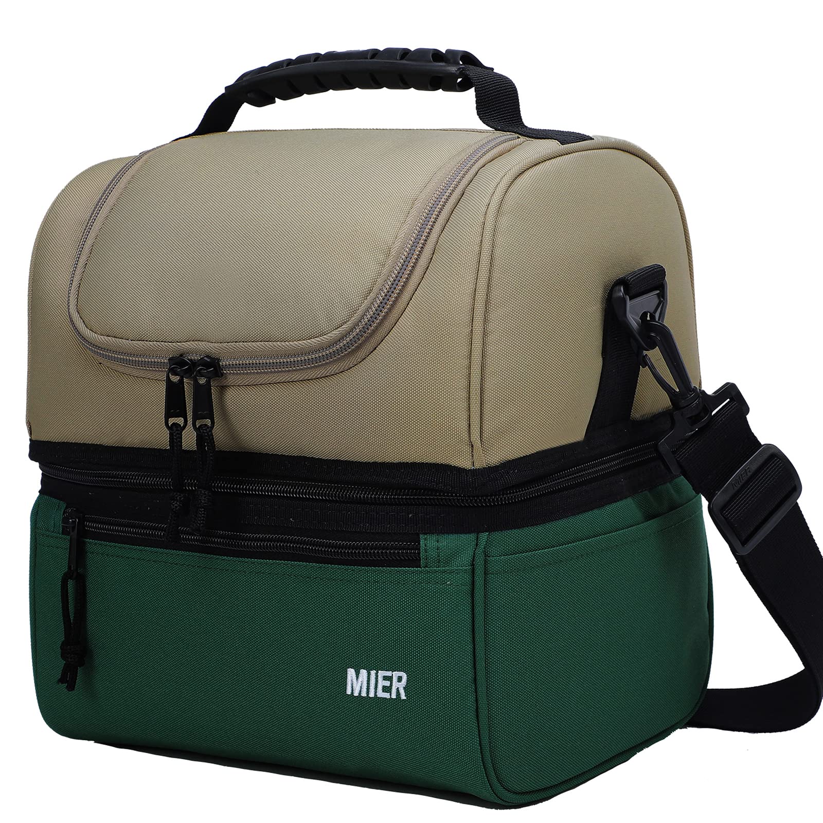 MIER adult lunch box top opening for quick snack access on the go