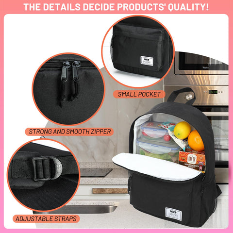 MIER insulated-backpack lunch strap detail for all-day comfort