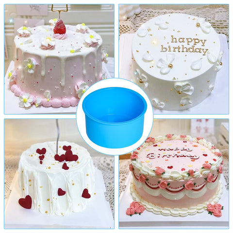 Mifengda blue 4inch molds ideal for mini layered cakes
