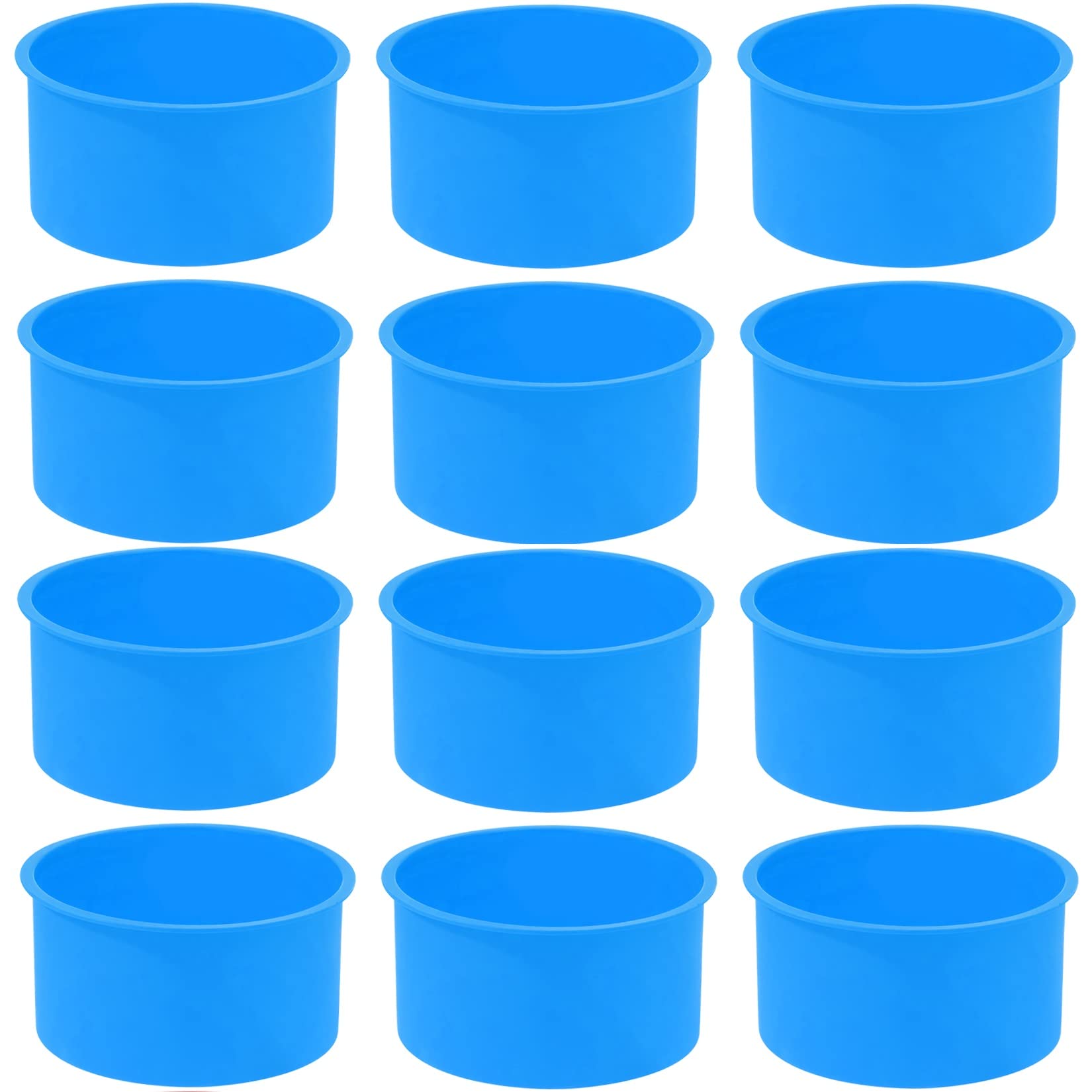 Mifengda blue round silicone cake mold for easy mini cake release