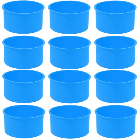 Mifengda blue round silicone cake mold for easy mini cake release