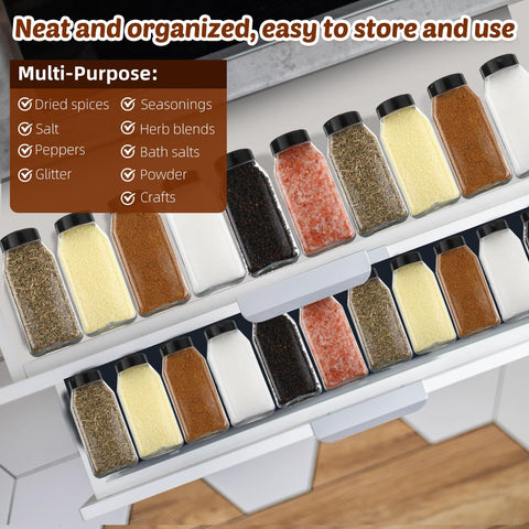 Mifoci 16 oz jars suitable for spices, herbs, and more