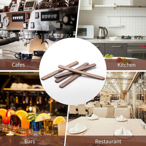 MIGAKU HOME eco-friendly wood stirrers suitable for reusable use