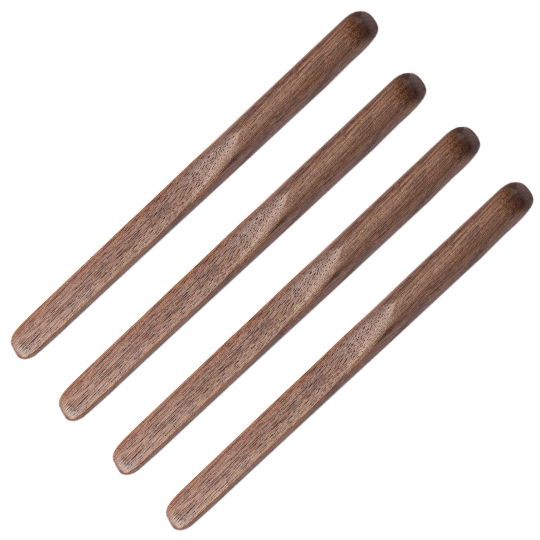 Migaku Home black walnut 6in stirrers for smooth coffee mixing.
