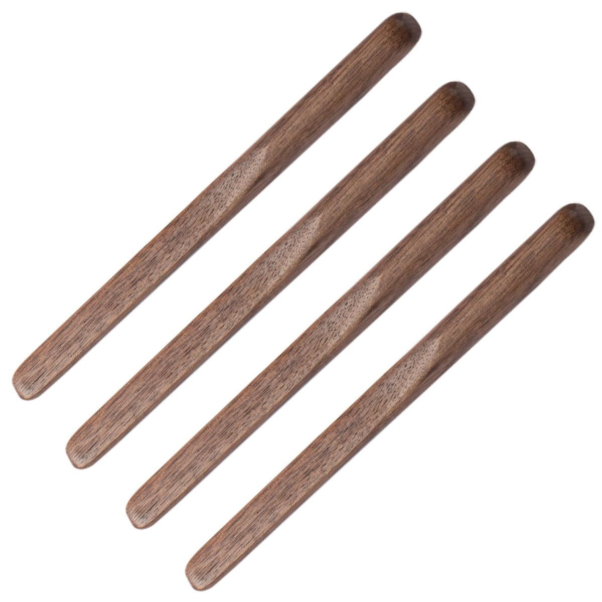 Migaku Home black walnut 6in stirrers for smooth coffee mixing.