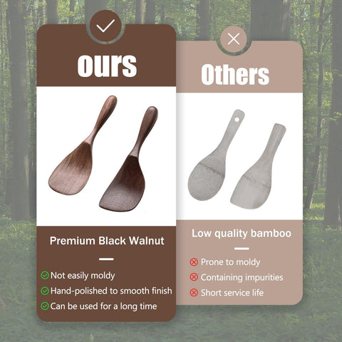 MIGAKU HOME easy-clean wooden spoons resist stains and simplify cleanup.