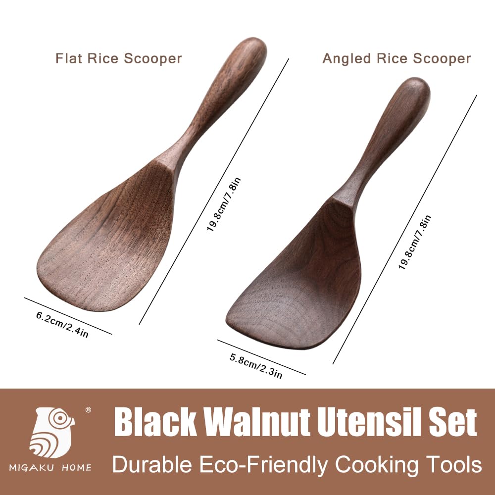MIGAKU HOME ergonomic handle spoon improves comfort during long cooking sessions.