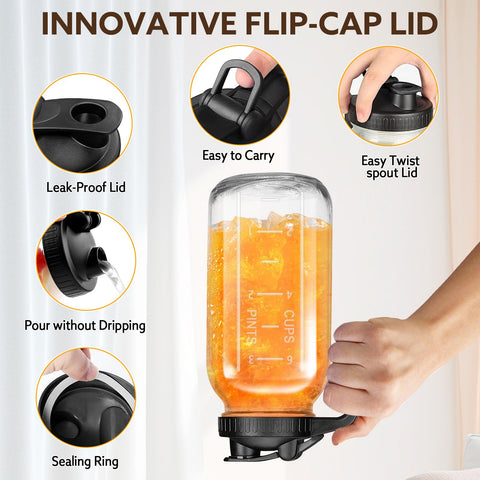 Mihlapi flip-cap leak-proof lid keeps drinks secure during transport.