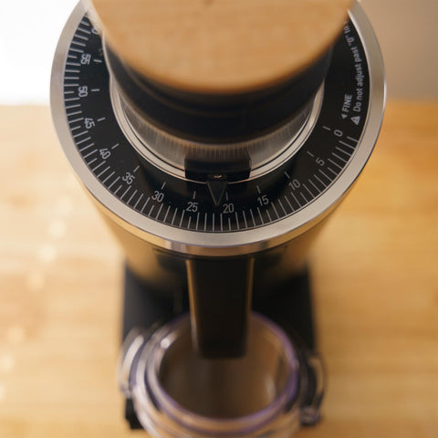 MiiCoffee DF54 54mm flat burrs deliver consistent grind for espresso.