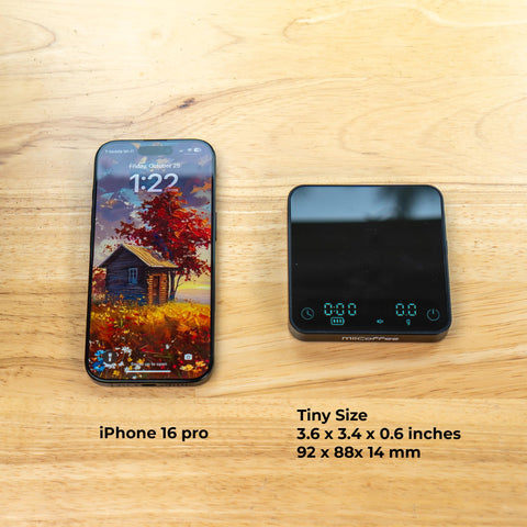 MiiCoffee Minipress auto-activation activates with weight for quick use.