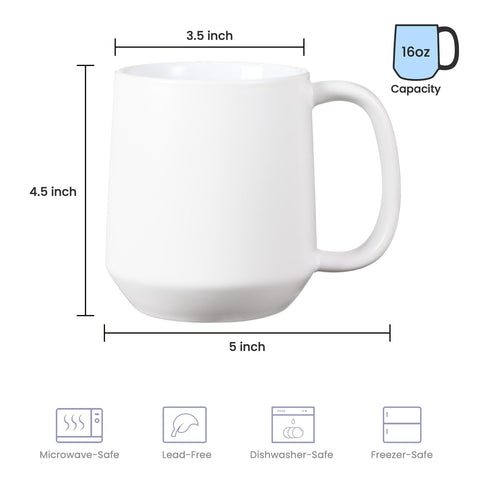 Miicol mug glazed interior showing easy stain removal and cleaning