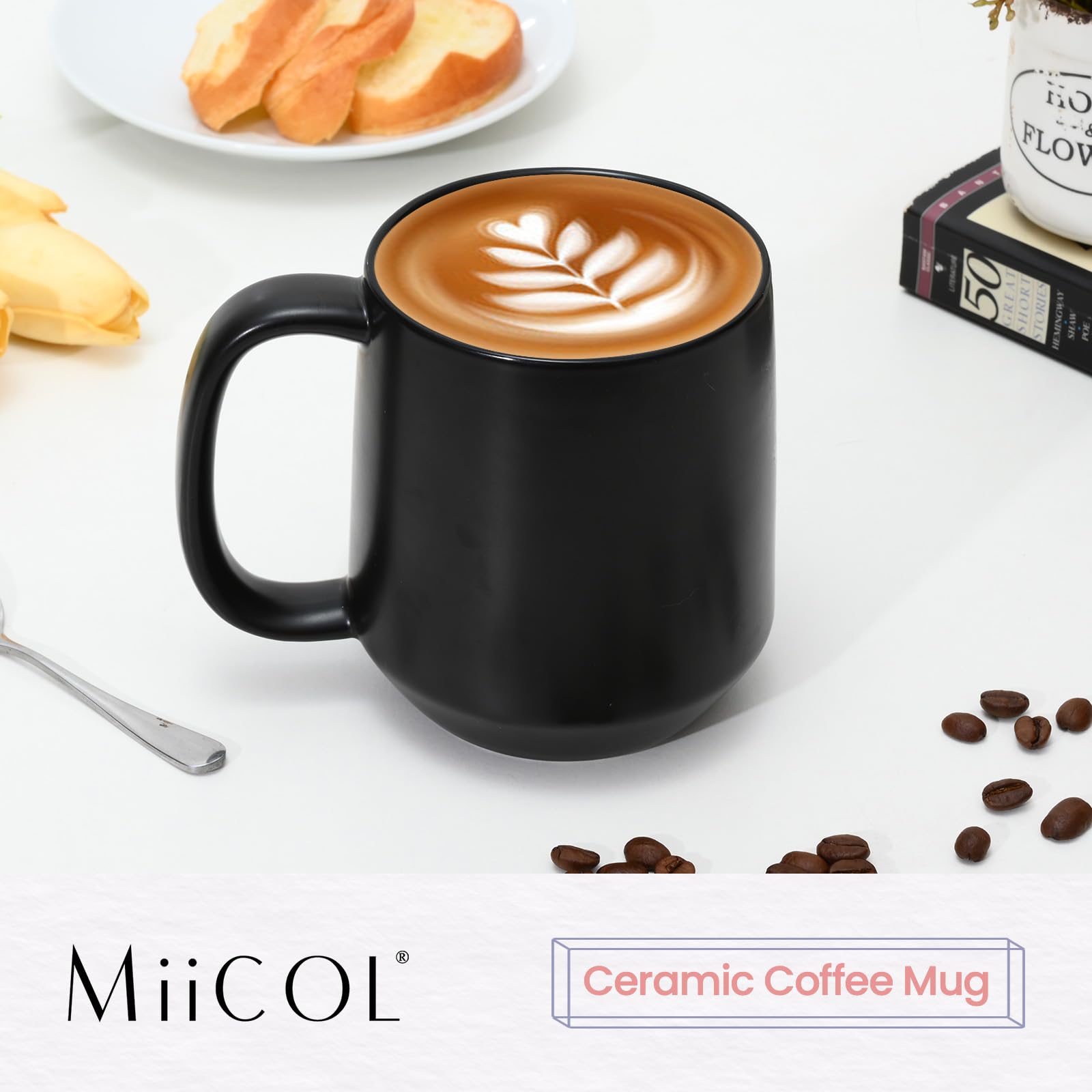 Miicol mug with a comfortable handle grip for extended use