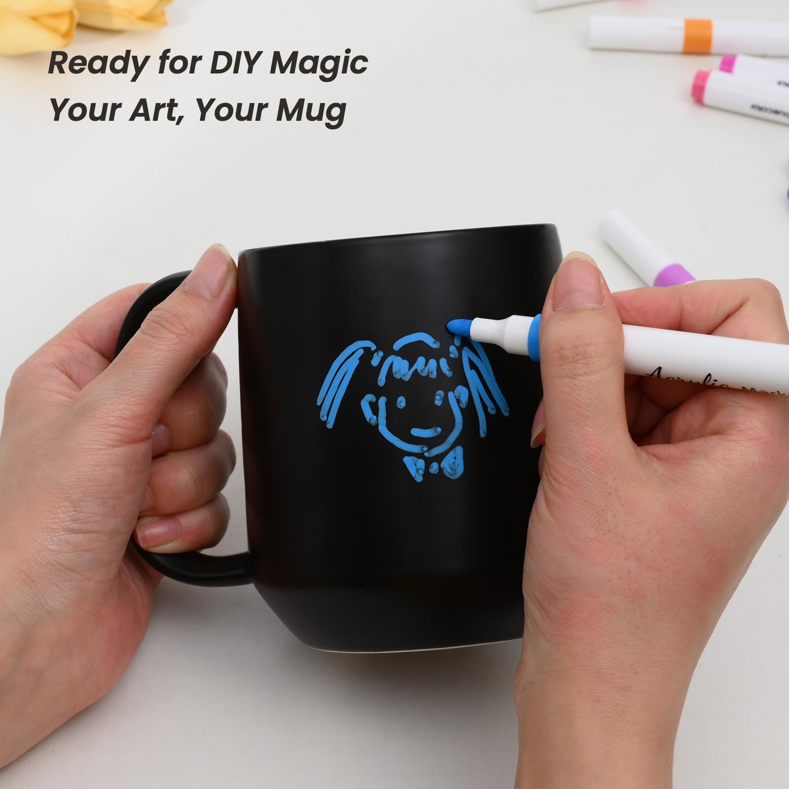 Miicol mug with matte exterior and glazed interior for easy cleaning