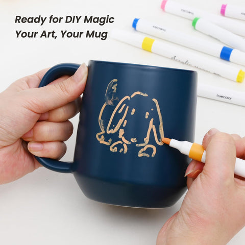 Miicol mug matte exterior with glazed interior for easy cleaning and classic look.