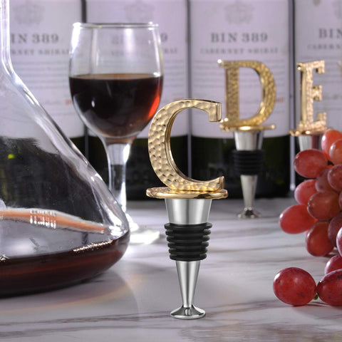 Miicol personalised champagne stopper highlights initials while keeping fizz fresh between pours.