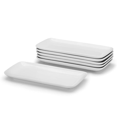 Miicol small-rectangle platters top view, ideal for elegant appetizers.