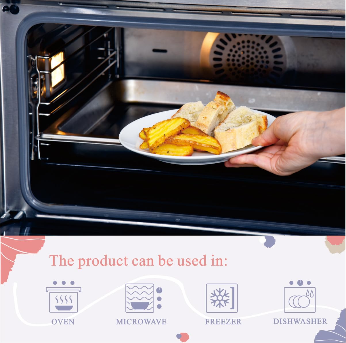 Miicol sushi and bread plates for modern presentations