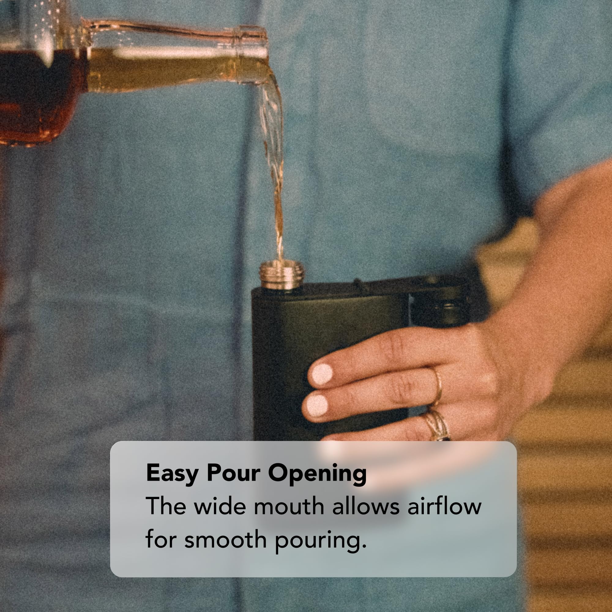MiiR Aero Flask 8oz black ergonomic grip for comfortable handling.