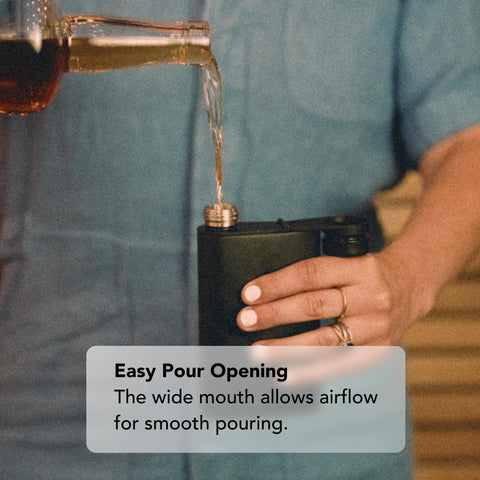 MiiR Aero Flask 8oz black ergonomic grip for comfortable handling.