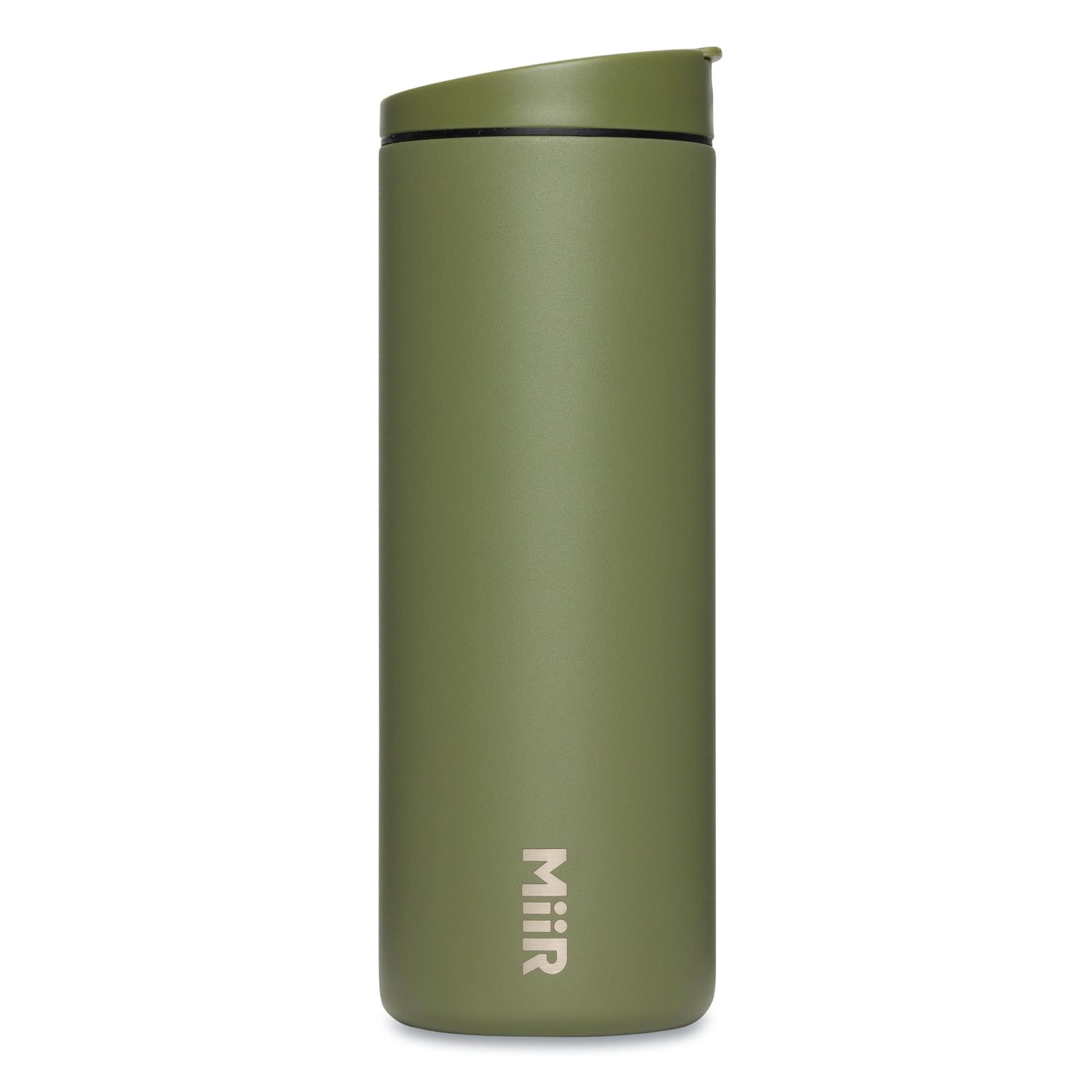 MiiR Flip Traveler 16oz bottle with flip lid for reliable spill-proof transport