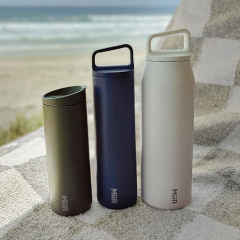 MiiR Flip Traveler 16oz BPA-free stainless steel for safe sipping.