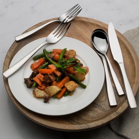 Mikasa Delano salad fork highlighting balanced weight and comfortable grip
