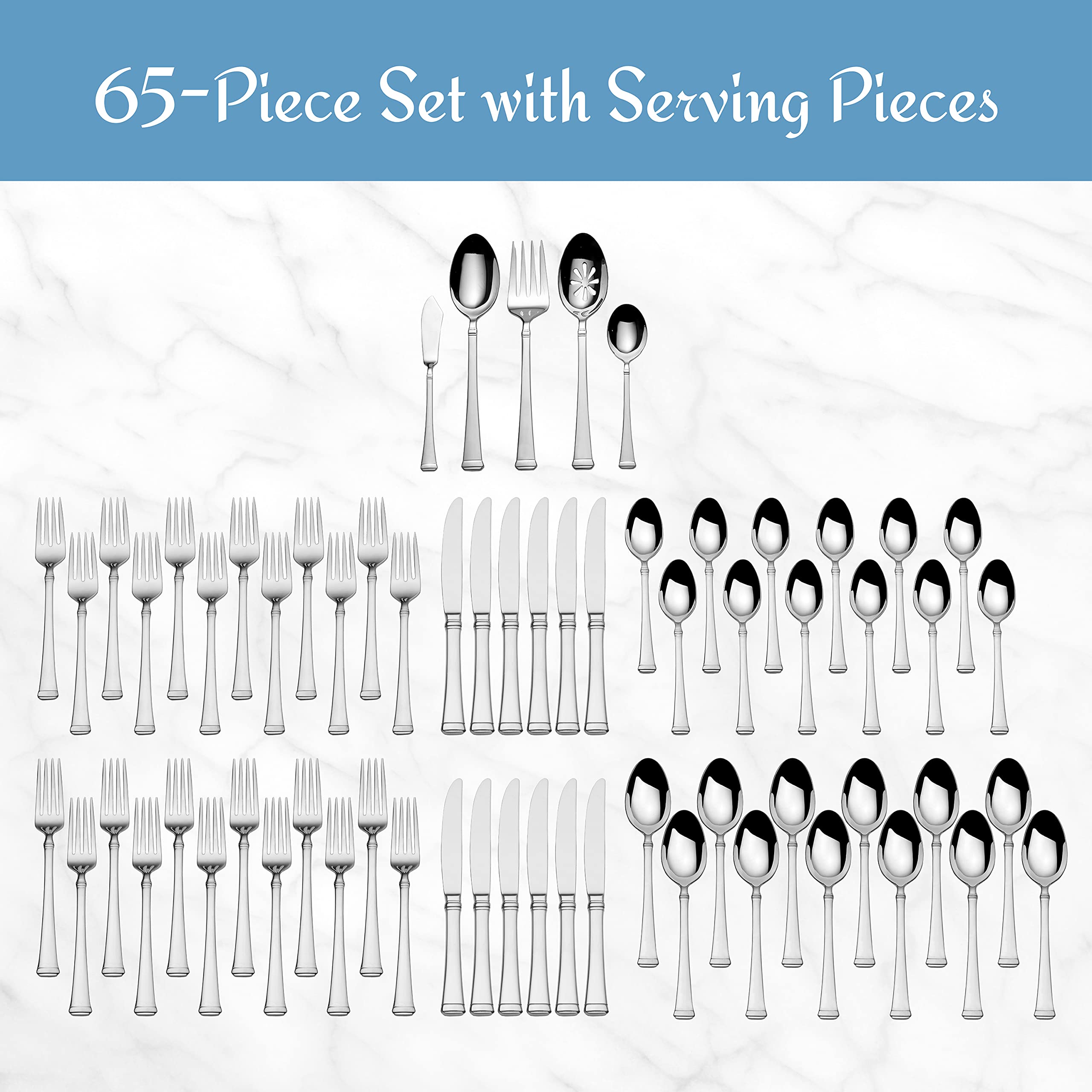 Mikasa Harmony dinner knife with sleek profile for formal dining