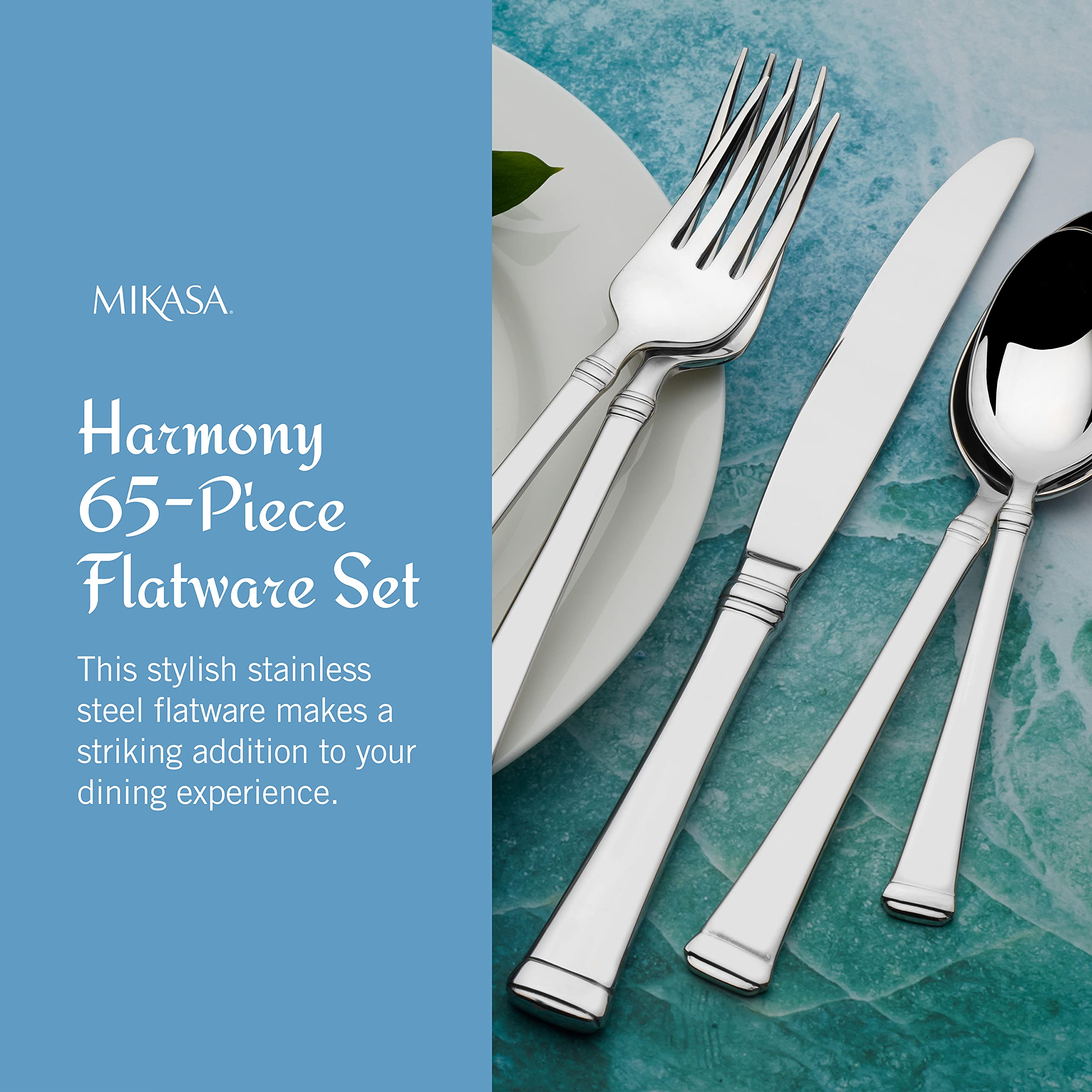 Mikasa Harmony dinner spoon with smooth, rounded handle for everyday use