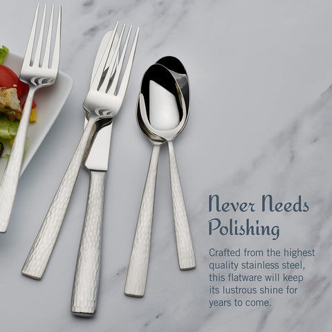 Mikasa Oliver Satin dinner spoon with refined curvature and shine