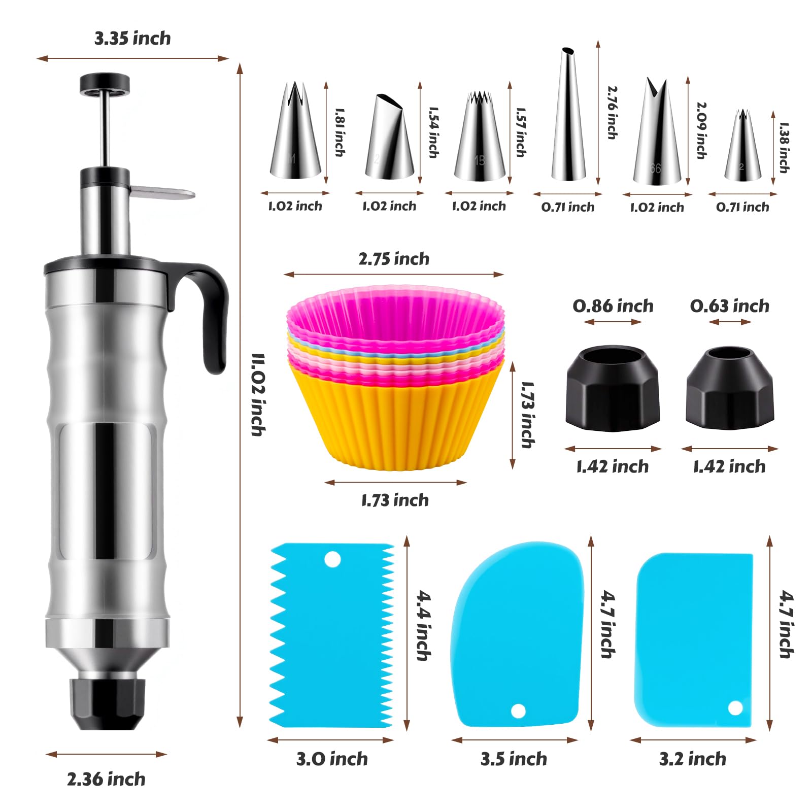 MIKESIER piping tip couplers simplify tip changes during decorating