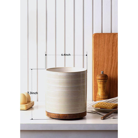 MIKIGEY extra large capacity fits spatulas and ladles with room to spare