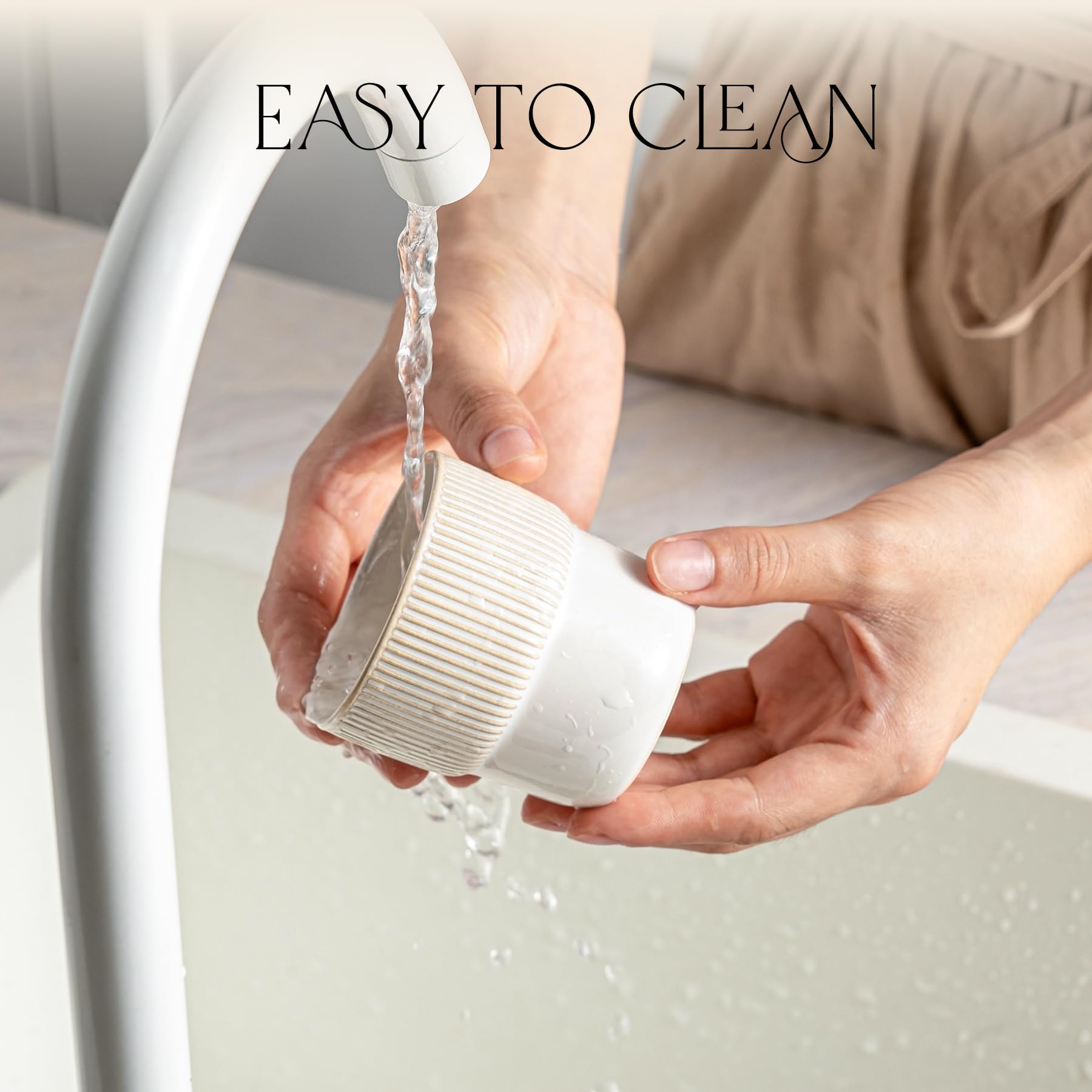 MIKIGEY porcelain cups with durable glaze and heat-safe design