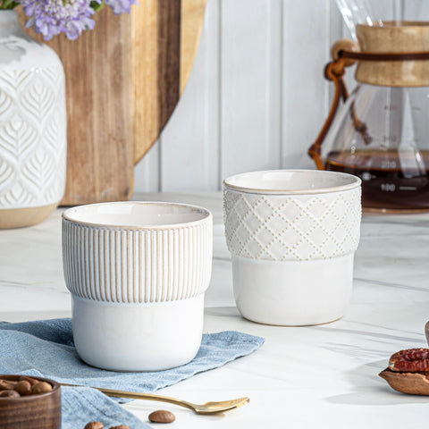 MIKIGEY espresso cups fit under most coffee machines for easy pouring
