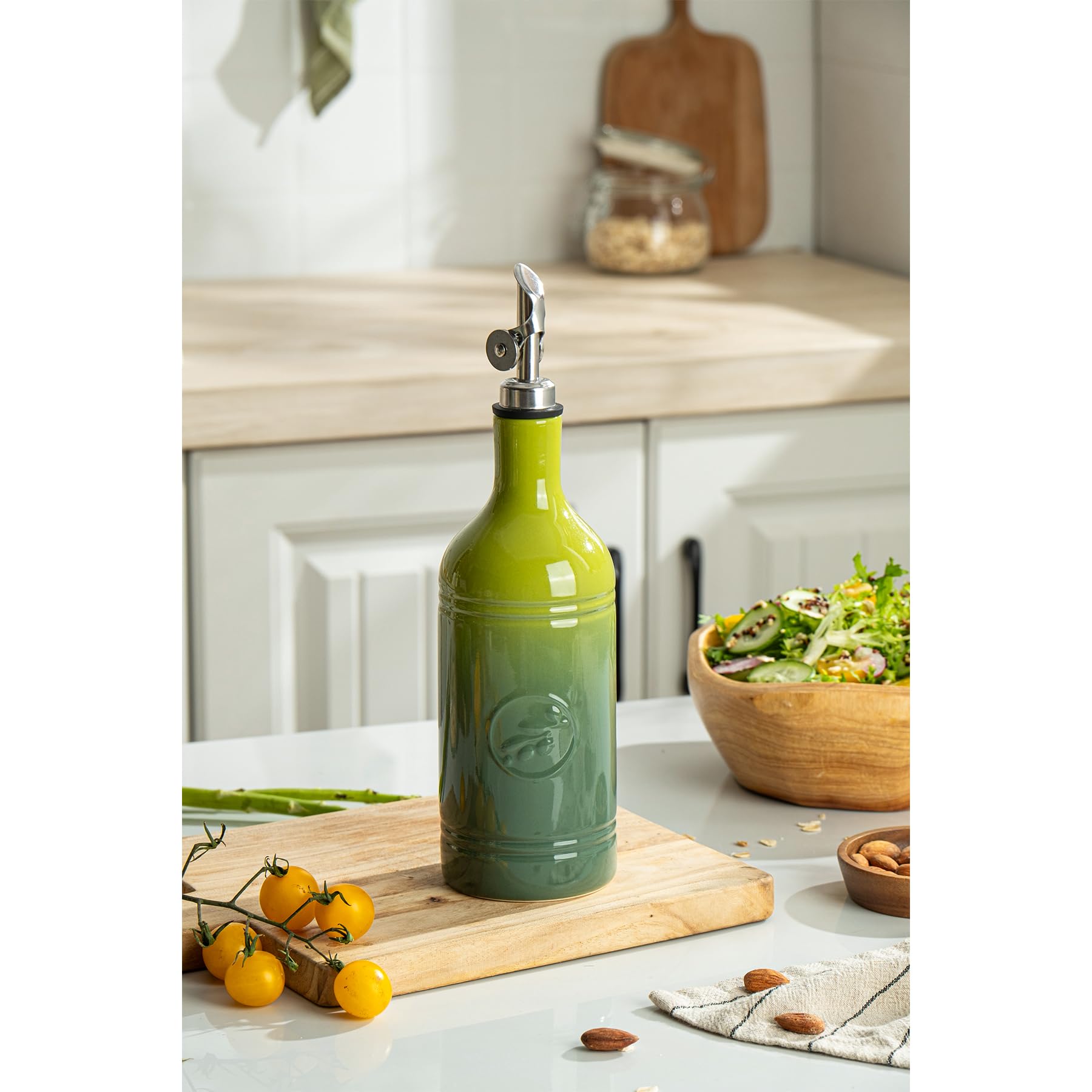 MIKIGEY gradient green glaze bottle blends style and UV protection