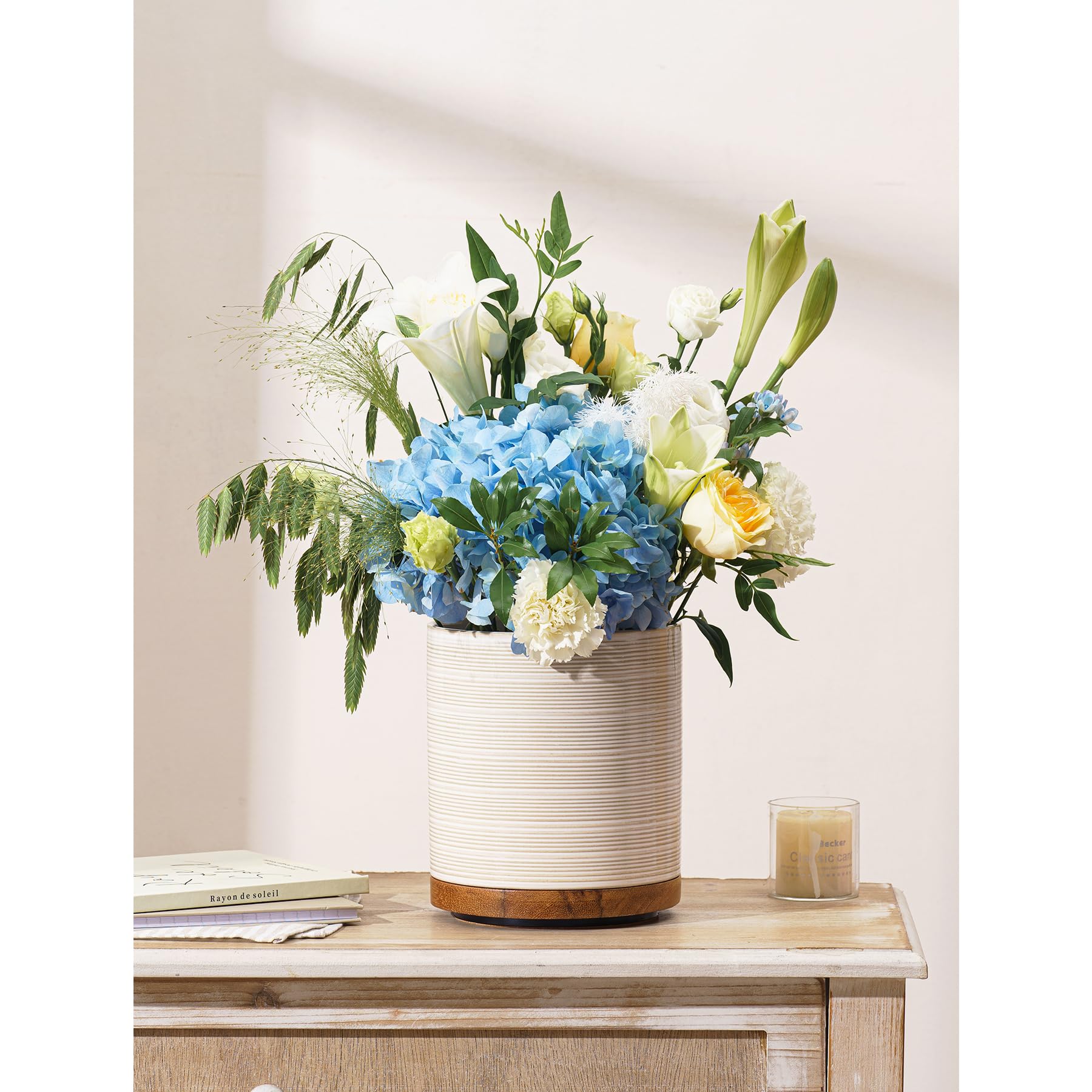 MIKIGEY versatile crock for utensils, ice, plants, or decorative items