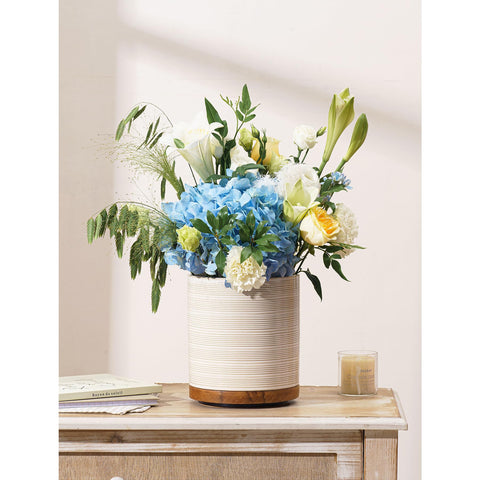 MIKIGEY versatile crock for utensils, ice, plants, or decorative items