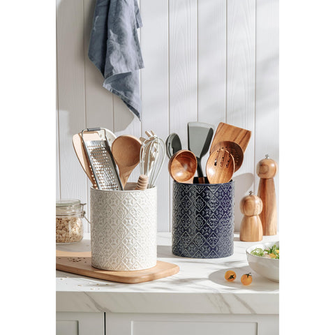 MIKIGEY utensil crock on countertop keeps tools within reach