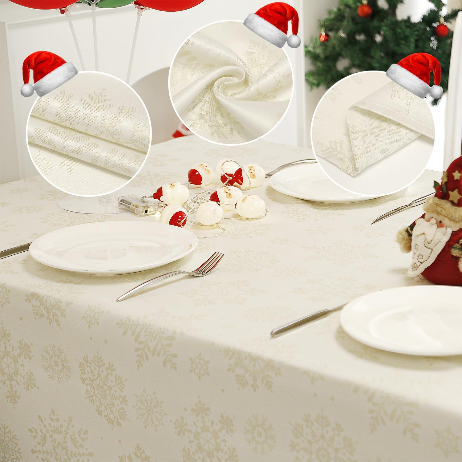 MikiUp reversible snowflakes pattern offers versatile Christmas decor
