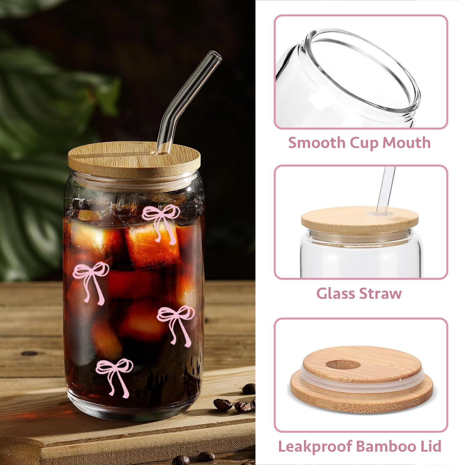 Mikopei Coquette crystal-clear glass showcases clarity and premium feel.