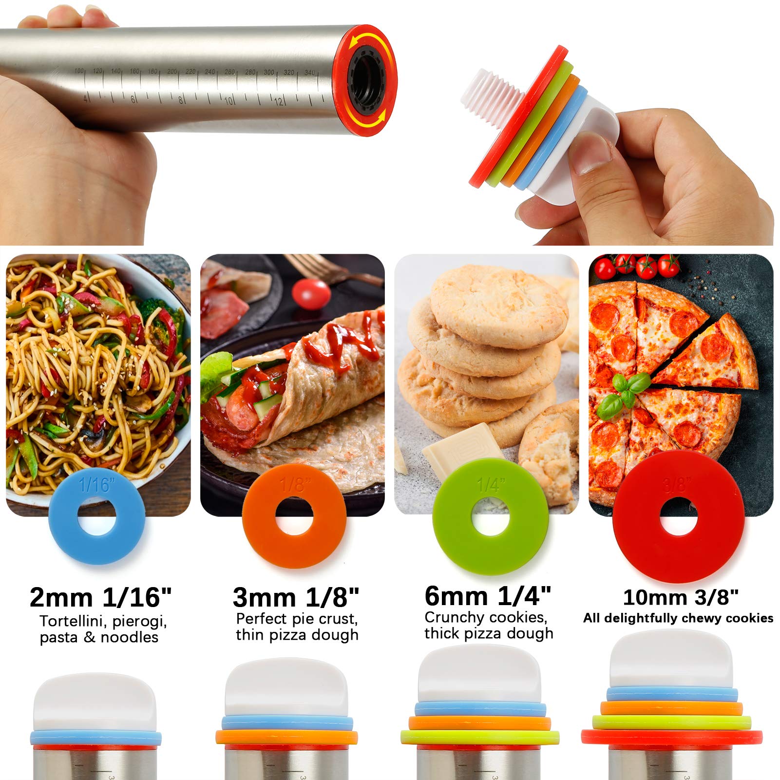 MIKULA pastry mat 24x16 inches with nonstick surface for easy dough handling.