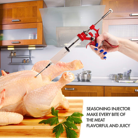 Milagroso dishwasher-safe meat injector kit for easy disassembly and cleaning.
