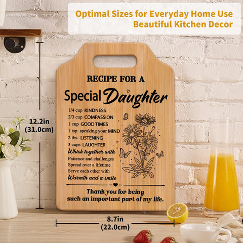 Milcier cutting board ready to gift, arrives display-ready for celebrations.