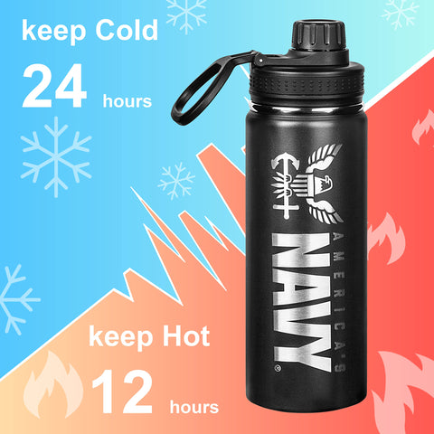 Military Gift Shop Navy water bottle BPA-free design for safe hydration