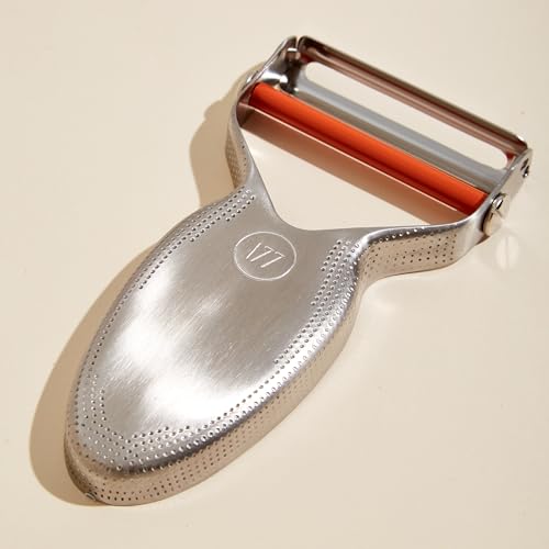 Milk Street Precision Peeler pivoting blade follows contours of produce.