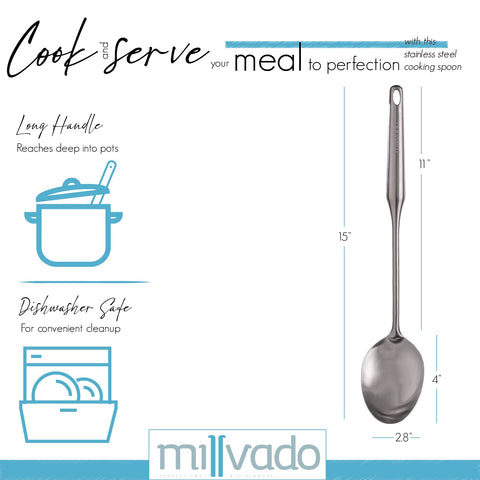 Millvado spoon used to whisk sauces and soups with ease