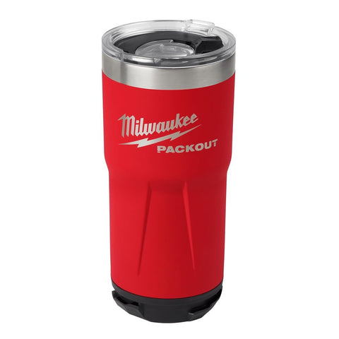 Milwaukee PACKOUT tumbler outer view highlighting rugged build for on-site use