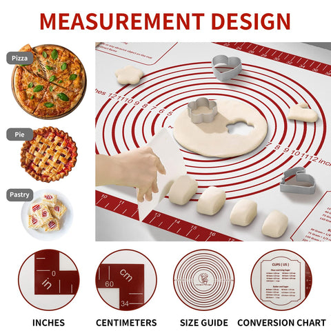 Mimekitchen non-slip-bottom mat stays in place on countertops.