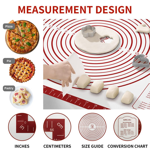 Mimekitchen silicone baking mat close-up highlighting durable multi-layer construction