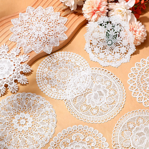 Mimorou 6-inch doilies suit celebrations like weddings and holidays.